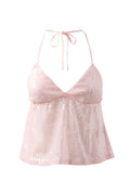 BLUSH STARDUST HALTER TOP
