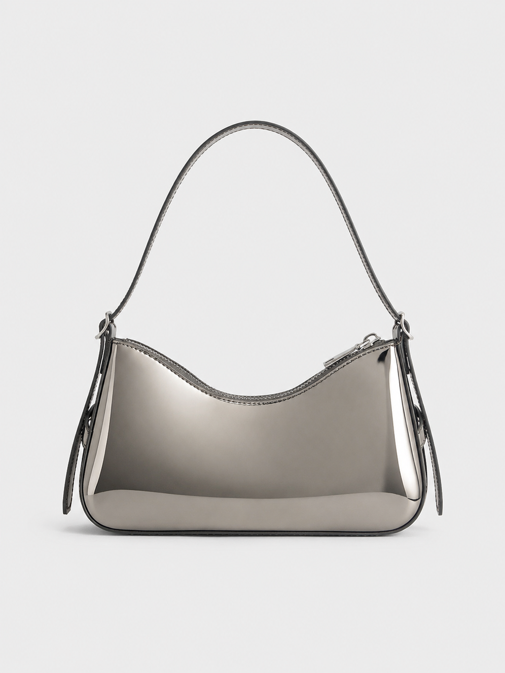 LIQUID CHROME SHOULDER BAG