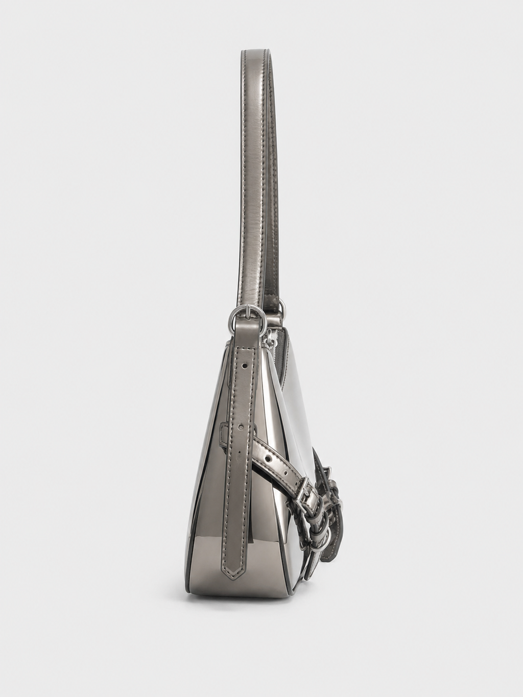 LIQUID CHROME SHOULDER BAG