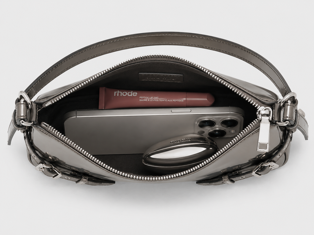 LIQUID CHROME SHOULDER BAG