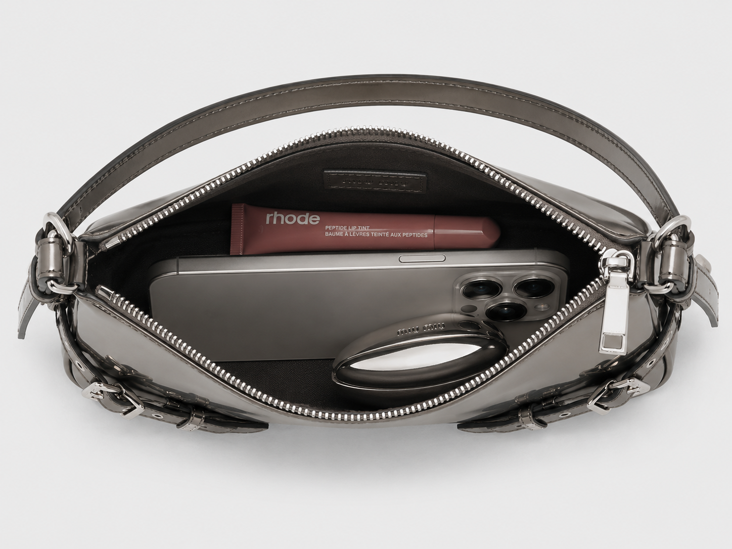 LIQUID CHROME SHOULDER BAG