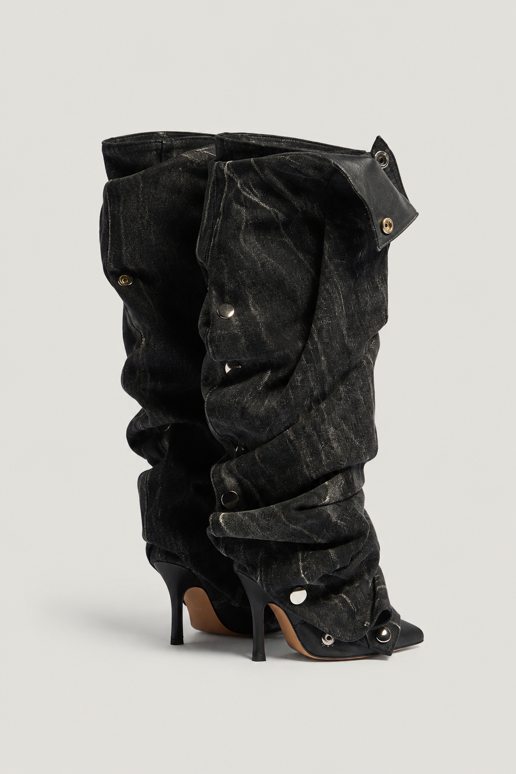 VOID PLATFORM DENIM BOOTS
