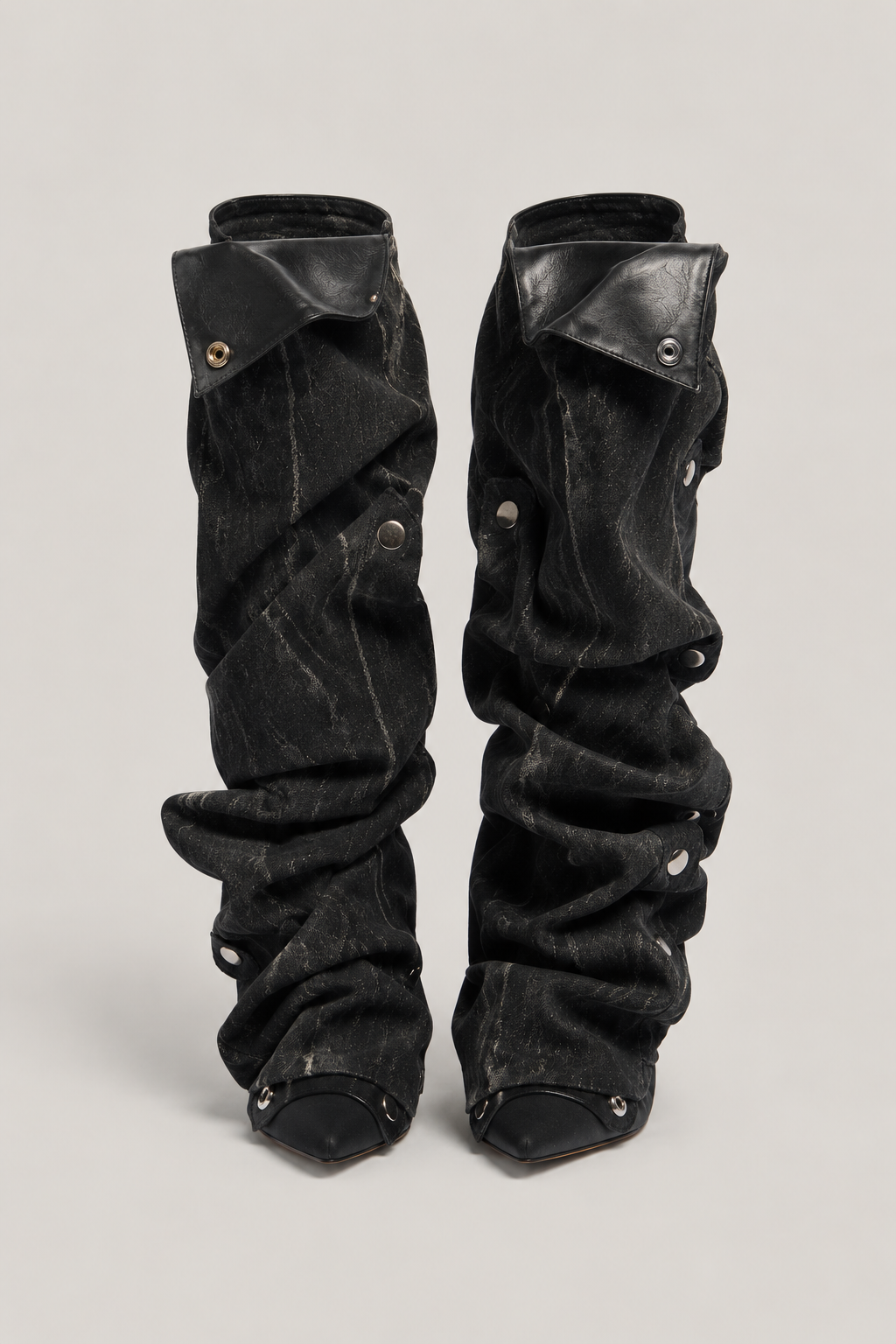 VOID PLATFORM DENIM BOOTS