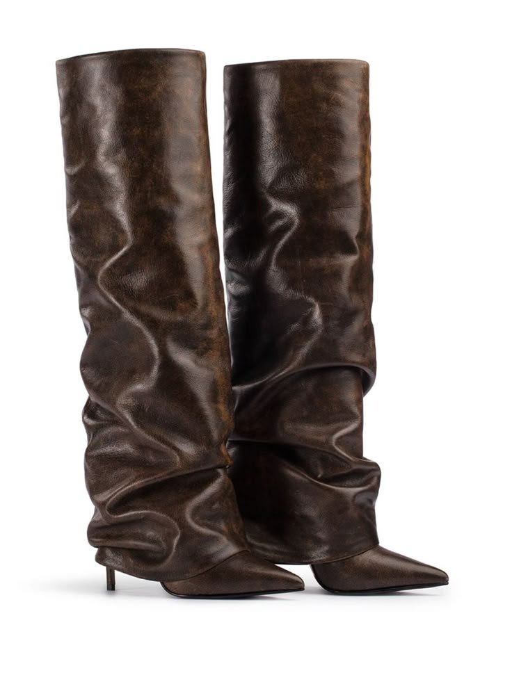 MOCHA SLAYER KNEE BOOTS