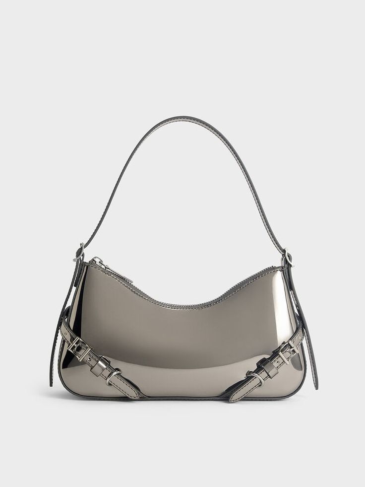 LIQUID CHROME SHOULDER BAG